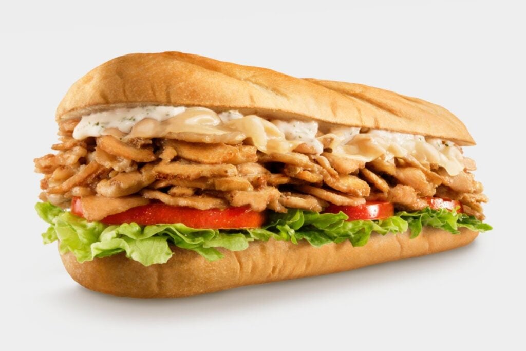Chicken California from Charleys cheesesteak restaurant